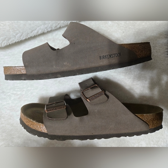 Birkenstock Arizona Birkibuc Sandals Size 42 GUC - Picture 3 of 11